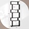Costway 6-tier Storage Bookshelf S-shaped Geometric Bookcase with Anti-toppling Kits Brown/Black/White
